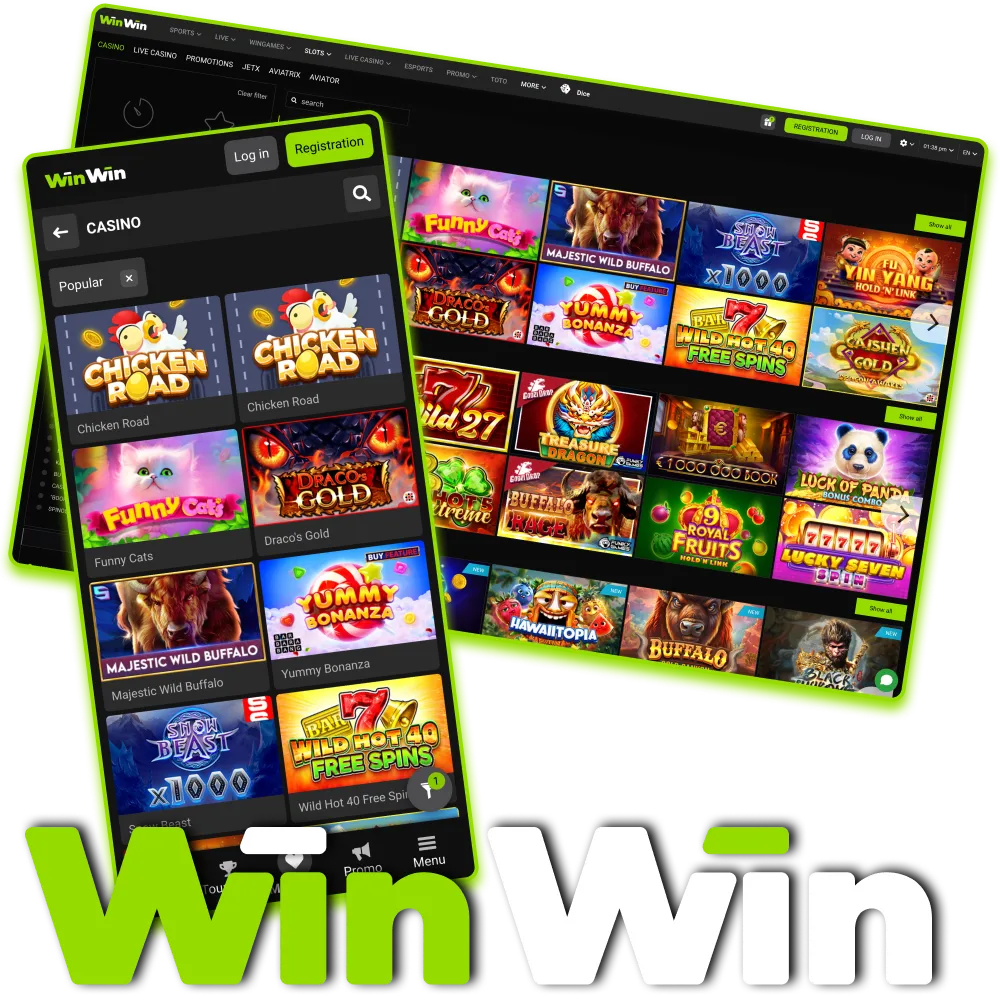 Play thrilling online slots at WinWin Bangladesh and win big.