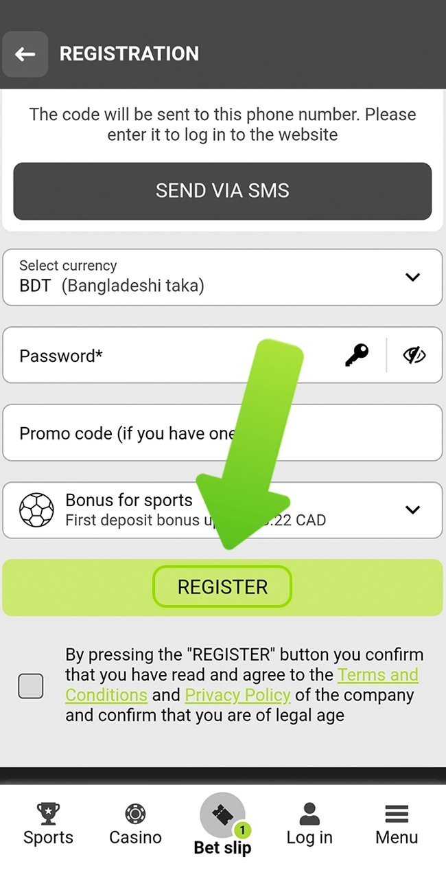 If all the data are correct, complete the registration at WinWin.